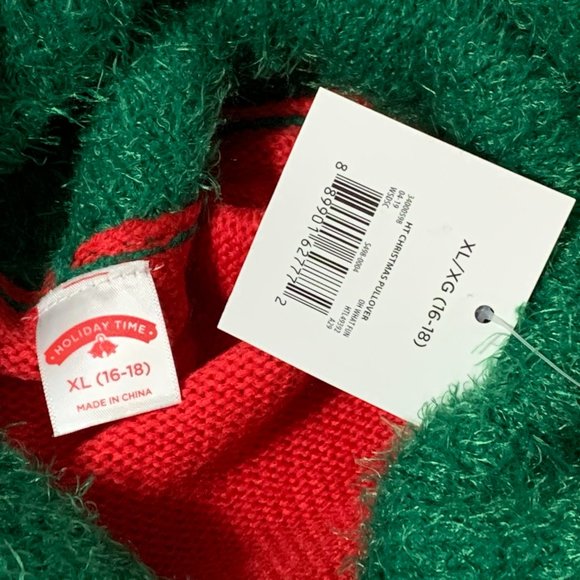 Ugly Christmas Sweater Oh What Fun Bells Sequins Tinsel Snowflake Rhinestone XL - Picture 4 of 4